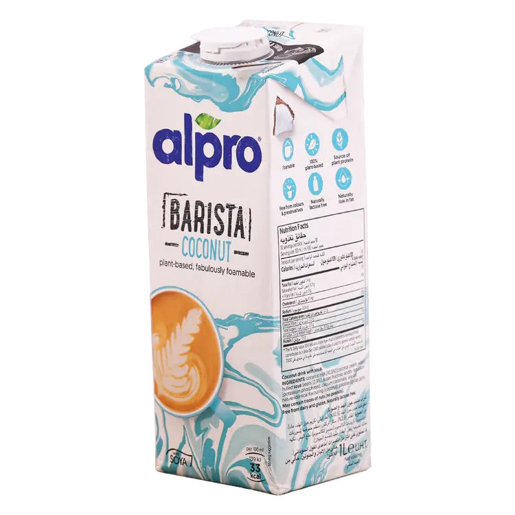  Alpro Barista Coconut Milk 1 L 
حليب صويا باريستا برو 1 لتر