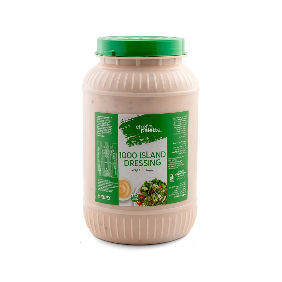 Chef's Palette 1000 Island Dressing– Box Of 4 Pieces 3.78 L 
ساوزند ايلاند دريسينج