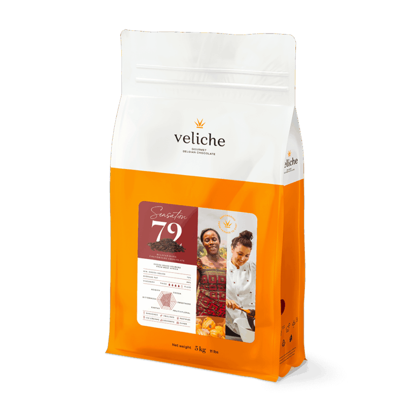 Chocolate Dark SENSATION 72% 
شوكولا كفرتور غامق  %72 