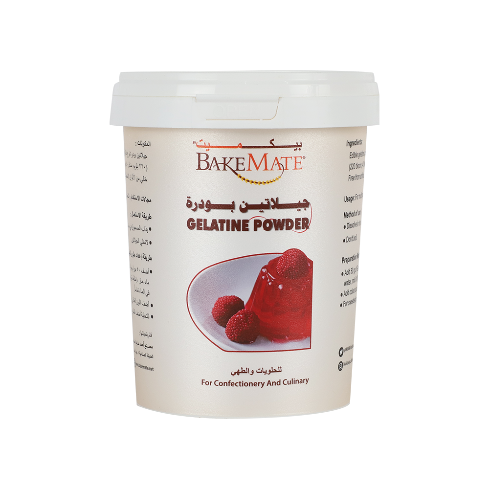 Bakemate Gelatine Powder 300g
بيكميت جيلاتين بودرة 300 جرام