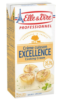 Cooking Cream Fresh Eliver  35% 1X12 Liter