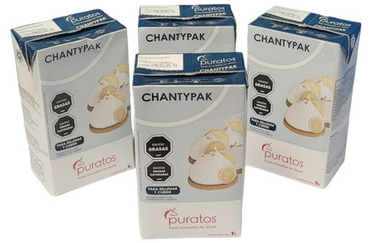 whipping cream Chantypak  Vanilla flavored  puratos