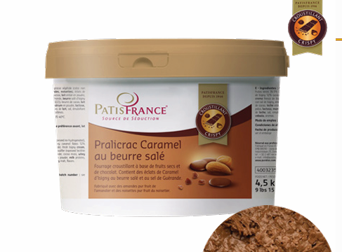 Fillings Pralicrac Caramel with salted Butter 4.5KG 