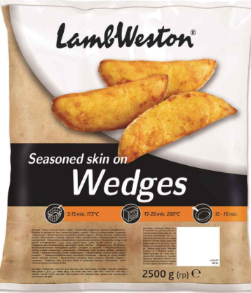  Potato Wedges 4 × 2.5kg