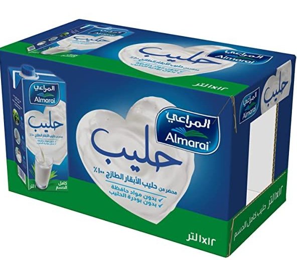 حليب المراعي طويل الاجل  1Lx12 