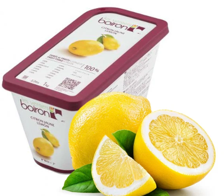Frozen Yellow Lemon Purée Boiron  1 KG 