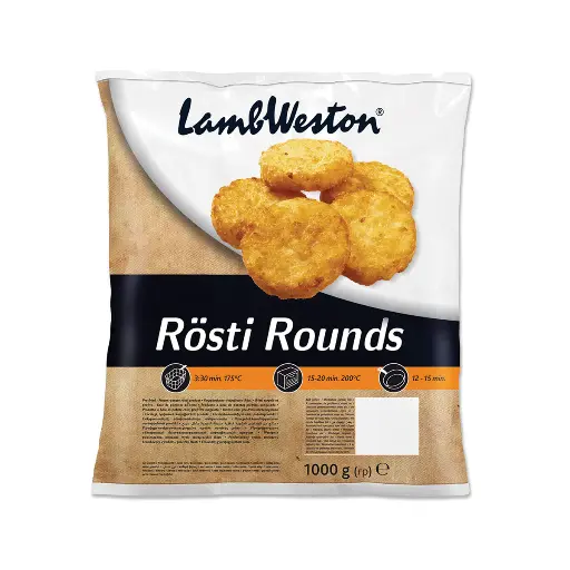 [PZ/30110]   POTATO ROSTI ROUNDS LAMBWESTON  10 KG
بطاطس روستي دائرية لامبوستون 10ك