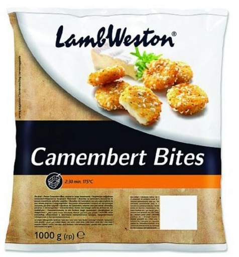 [PZ/30112] CAMEMBERT BITES CHEESE LAMBWESTON 6 KG
بايتس جبنة الكامامبير 06 كغم