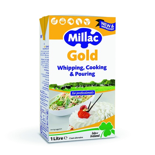 [DR/50108] Millac Golden Whipping , Cooking & Pouring Cream
ميلاك جولدن للخفق وكريمة الطبخ والصب