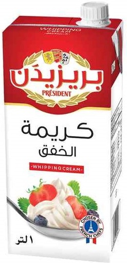 [DR/50114] كريمة خفق بريزيدن قشطة 18.1%  CREAM whipping PRESIDENT 6X1LTR  
