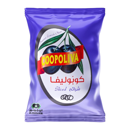 [CN/80131] Coopoliva Sliced Black Olives Bag
زيتون أسود شرائح كوبوليفا 10*936 جم