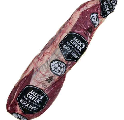 [MT/601020] Jacks creek Frozen Beef Tenderloin 18kg