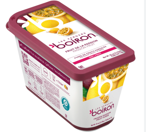 [FF/40107] Frozen Passion Fruit Purée Boiron 6 × 1 KG