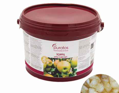 [PS/4010874] Topfil apple cubes 86% fruit filling  Puratos 4kg