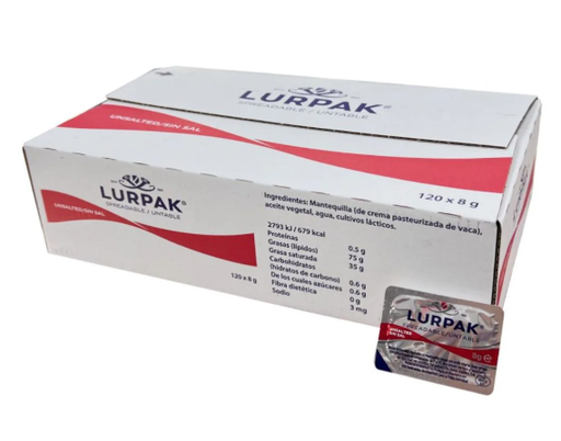[DR/50303] Butter Lurpak  Portion 8g (120 × 6)