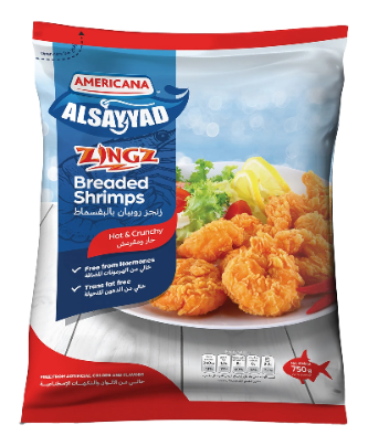 [MT/601205] Americana Breaded Shrimp 1 kg × 10