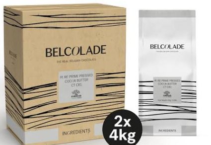 Belcolade cocoa butter – carton 4 kg